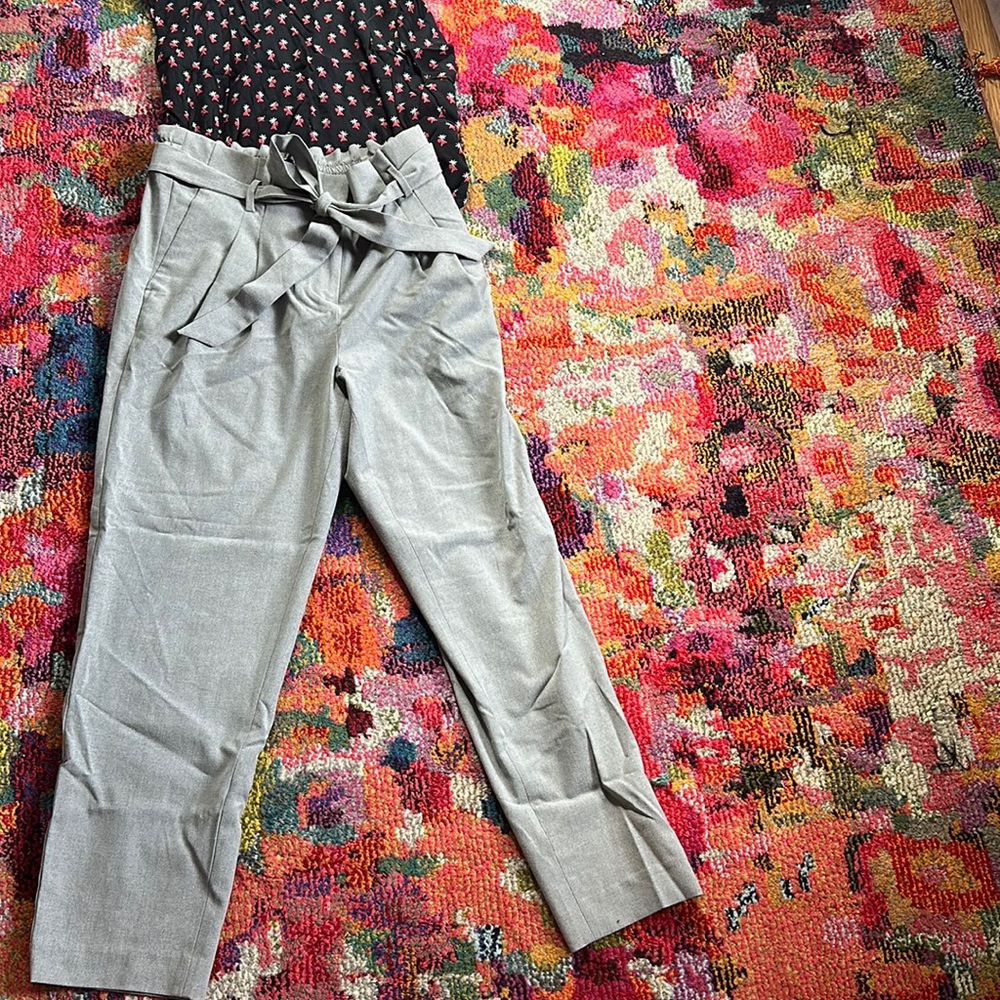 Paperbag trousers.